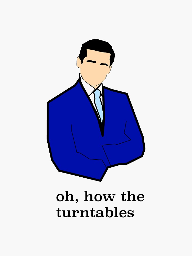 "Oh how the turntables" Sticker by oglemke Redbubble