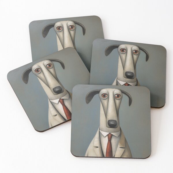 Item preview, Satire Surreal Abstract Greyhound Dog Art designed and sold by Sleek Sketch Studio.