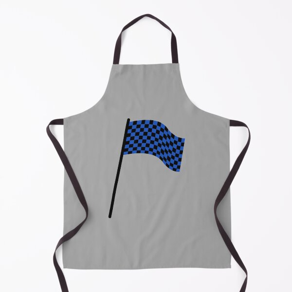Item preview, Checkered flag black and blue designed and sold by wonderxwander.