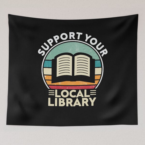 Item preview, Support your local library vintage designed and sold by AdelDa19.