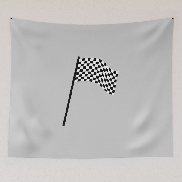 Item preview, Checkered flag black and white designed and sold by wonderxwander.