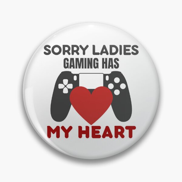 Artikelvorschau, Gaming hat mein Herz, sorry, meine Damen entworfen und verkauft von Pixels2Patterns.