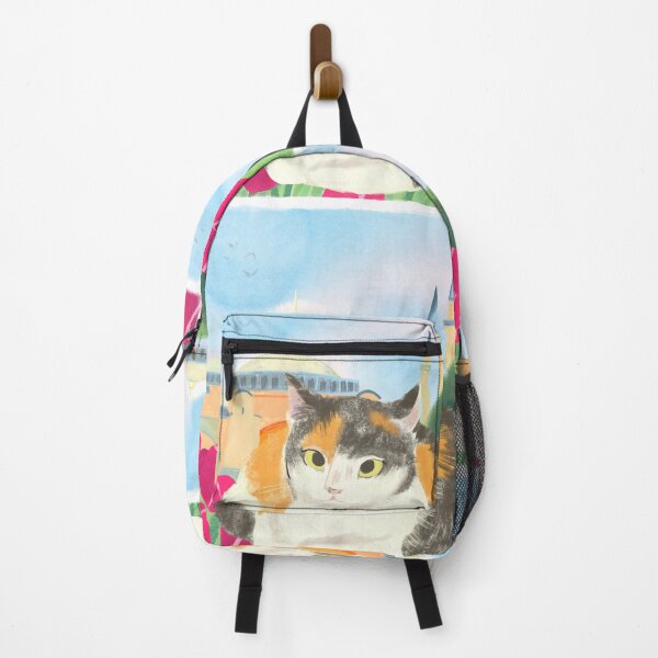 Item preview, A cat is sleeping in a flower garden designed and sold by Myartgood.