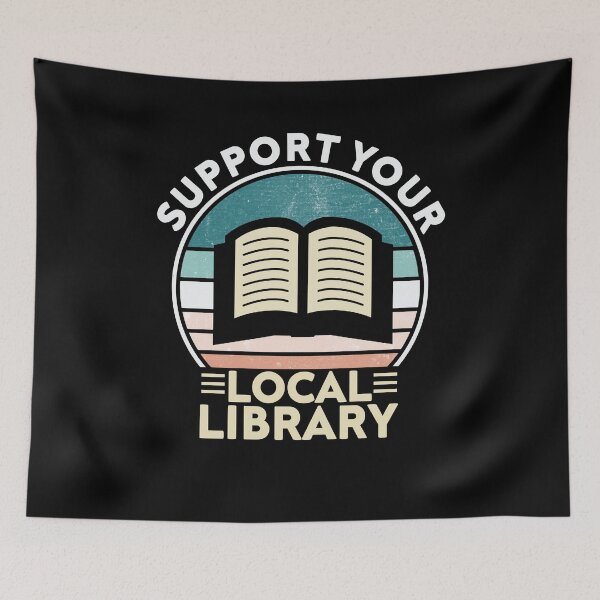 Item preview, Support your local library vintage designed and sold by AdelDa19.
