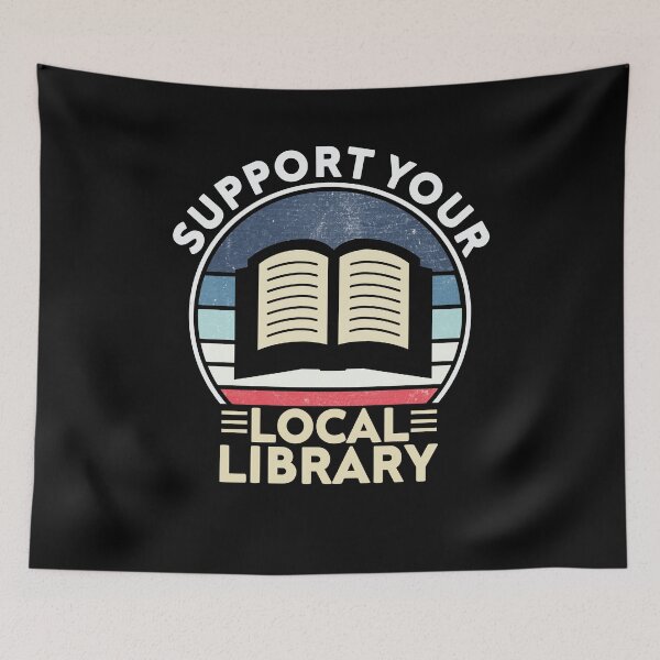 Item preview, Support your local library vintage designed and sold by AdelDa19.