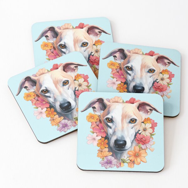 Item preview, Floral Whippet designed and sold by ZombieLH.