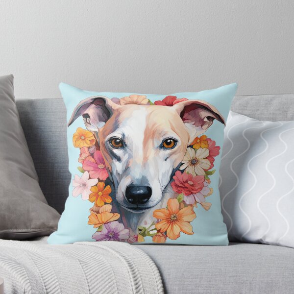 Item preview, Floral Whippet designed and sold by ZombieLH.