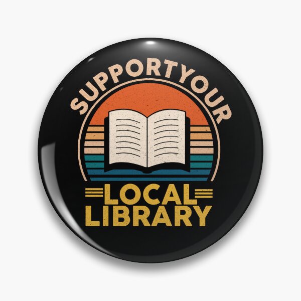 Item preview, Support your local library vintage designed and sold by AdelDa19.