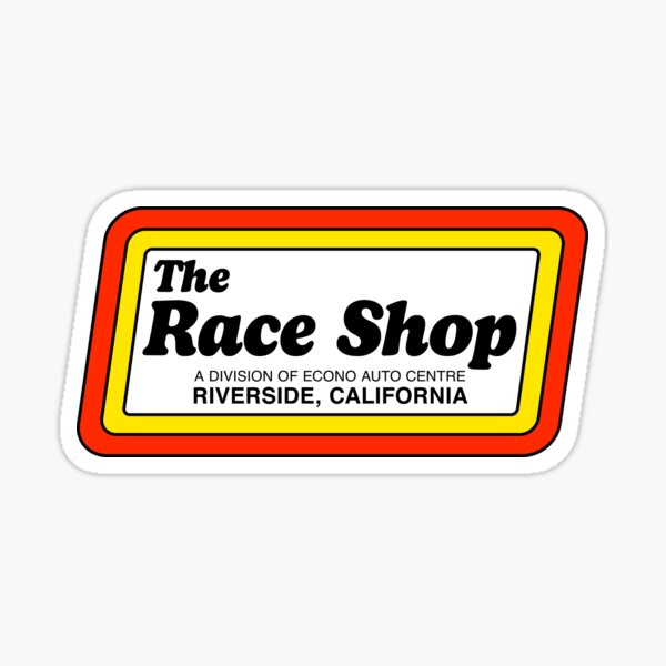 Item preview, Vintage The Race Shop sticker design designed and sold by VintageSpeed67.