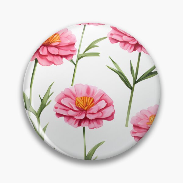 Item preview, Pink Marigold flower seamless pattern designed and sold by varinchai.