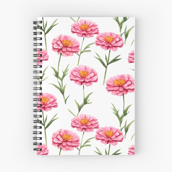 Item preview, Pink Marigold flower seamless pattern designed and sold by varinchai.