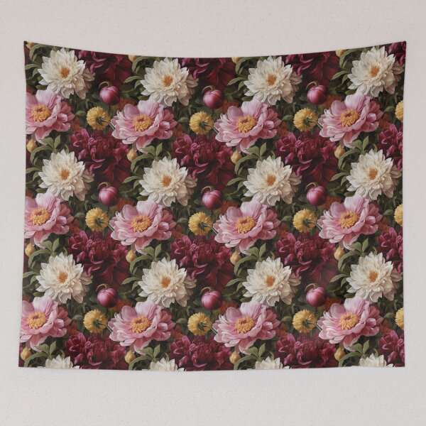 Item preview, Vintage Hyper Realistic Illustration Painting of Marigolds Seamless Pattern designed and sold by SourHeadPattern.
