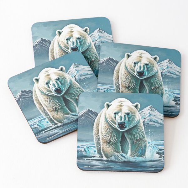 Item preview, Arctic Majesty: Best Polar Bear Paint Art designed and sold by Health And Fitness Posts e-Store.