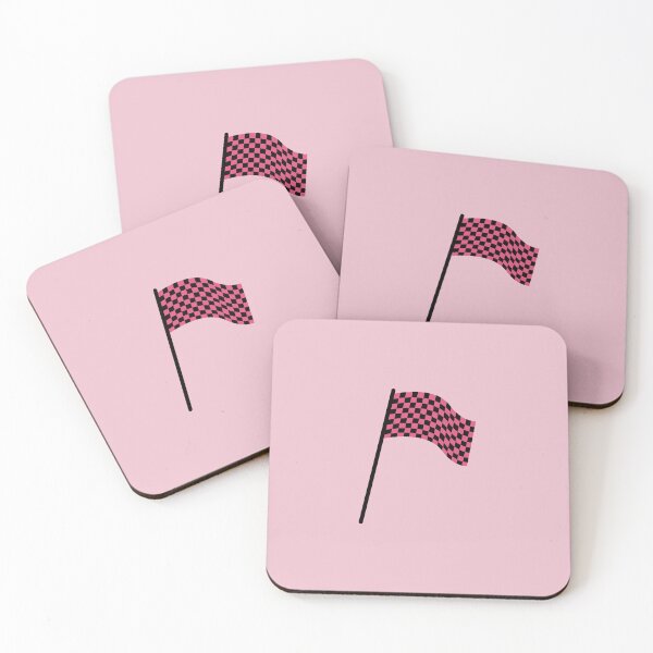 Item preview, Checkered flag black and pink designed and sold by wonderxwander.