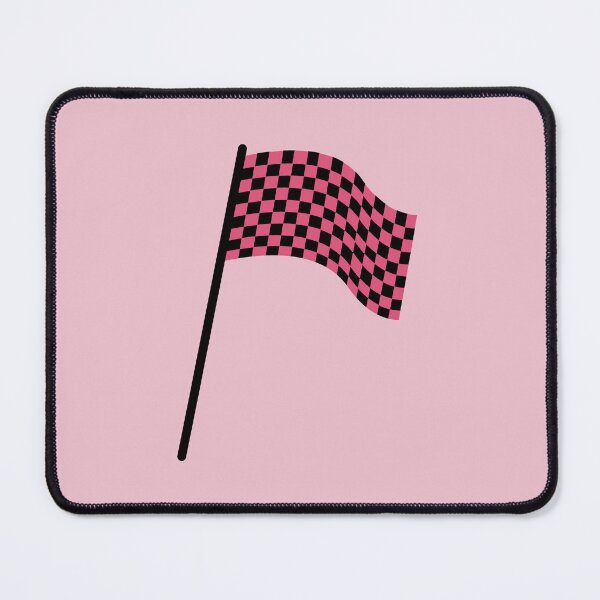 Item preview, Checkered flag black and pink designed and sold by wonderxwander.