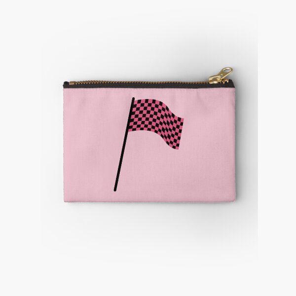 Item preview, Checkered flag black and pink designed and sold by wonderxwander.
