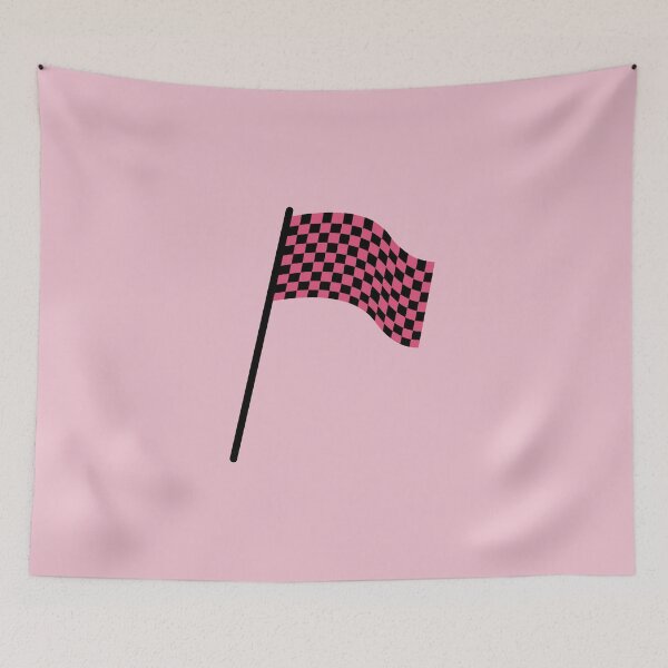 Item preview, Checkered flag black and pink designed and sold by wonderxwander.