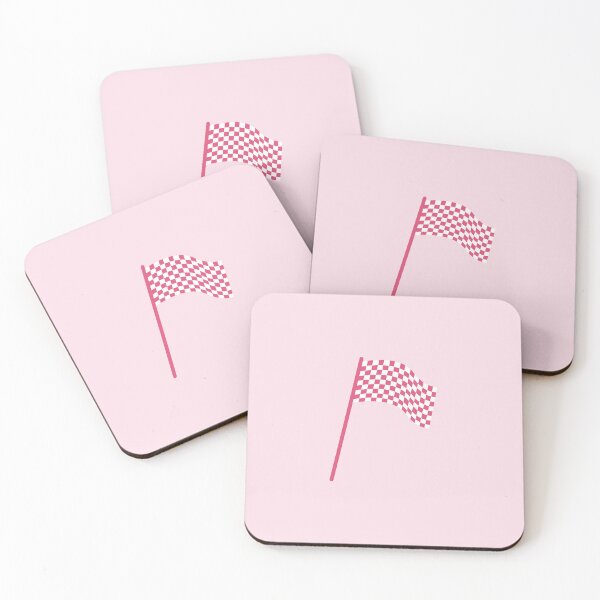 Item preview, Checkered flag pink and white designed and sold by wonderxwander.