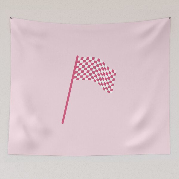 Item preview, Checkered flag pink and white designed and sold by wonderxwander.