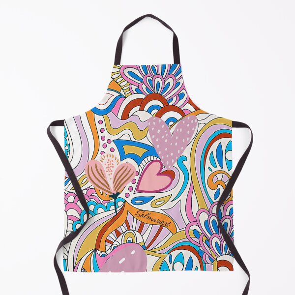 Item preview, Colorful Retro Doodle Abstract seamless A-Line Dress by Belle Treasure Chest designed and sold by Luetta Stuger- Fleming.