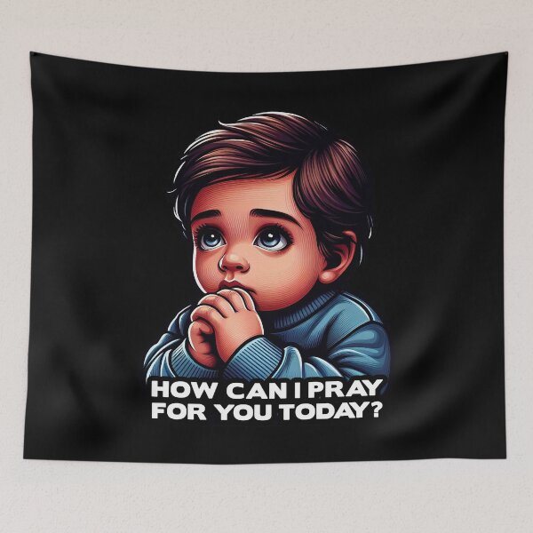 Item preview, How Can I Pray For You Today Little Boy designed and sold by plushism.