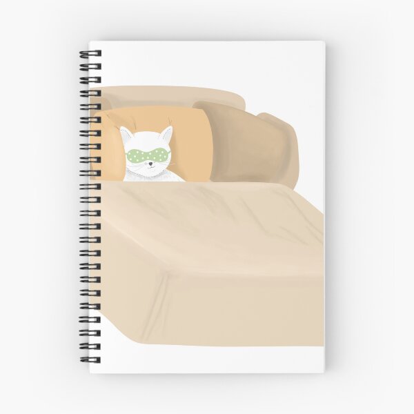 Item preview, Cat sleeps in bed designed and sold by CreativeElle.