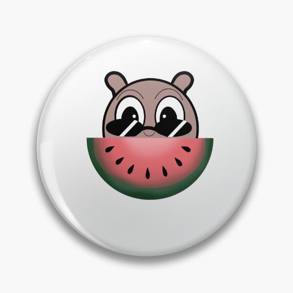 Item preview, Cute animal with a watermelon designed and sold by Cecileillu.