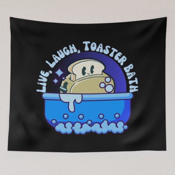 Item preview, Live, Laugh, Toaster Bath - Cool Blue Print designed and sold by TGAL2.