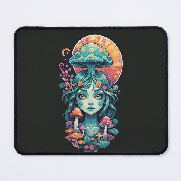 Item preview, Psychedelic Mushroom Girl designed and sold by natureka.