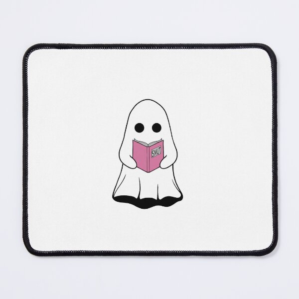 Item preview, Cartoon Ghost Reading Pink designed and sold by sgmcdermott.
