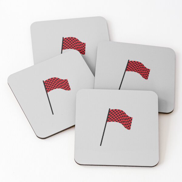 Item preview, Checkered flag black and red designed and sold by wonderxwander.