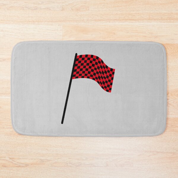 Item preview, Checkered flag black and red designed and sold by wonderxwander.