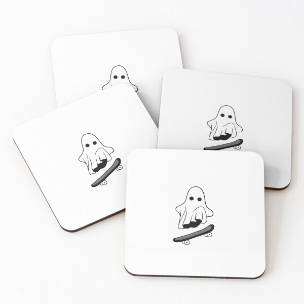 Item preview, Cartoon Ghost Skateboarding designed and sold by sgmcdermott.