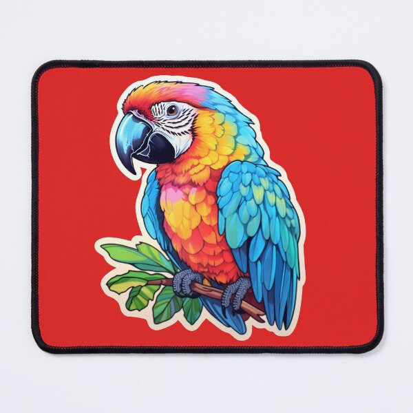 Item preview, colored macaw parrot designed and sold by Ararat Shahinyan.