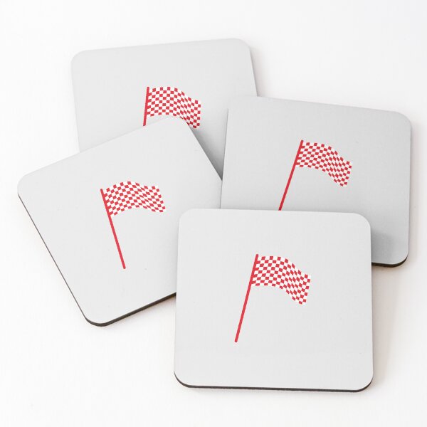 Item preview, Checkered flag red and white designed and sold by wonderxwander.