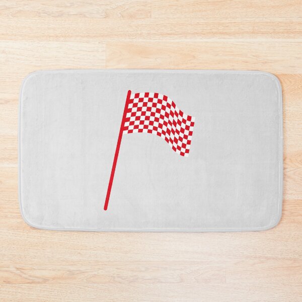 Item preview, Checkered flag red and white designed and sold by wonderxwander.