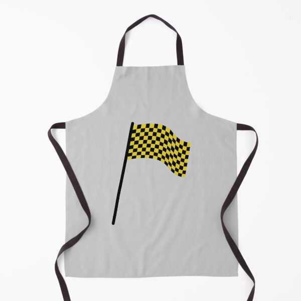 Item preview, Checkered flag black and yellow designed and sold by wonderxwander.