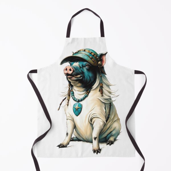 Item preview, Turquoise Rebel - Warrior Pig designed and sold by filusattila.