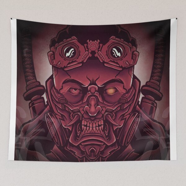Item preview, japanese cyberpunk mecha samurai designed and sold by charliedoom.