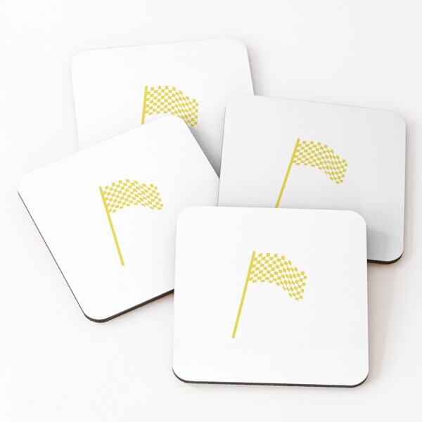 Item preview, Checkered flag yellow and white designed and sold by wonderxwander.