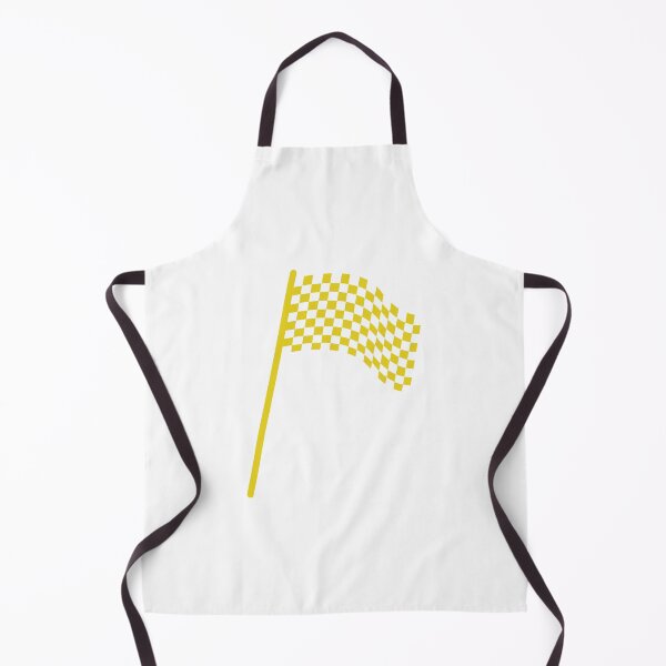 Item preview, Checkered flag yellow and white designed and sold by wonderxwander.