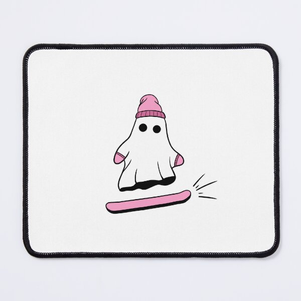 Item preview, Cartoon Ghost Snowboarding Pink designed and sold by sgmcdermott.