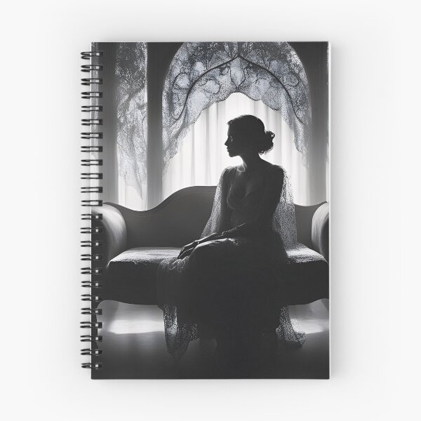 Item preview, Black and white photo of a princess in the castle designed and sold by Working-Woman.