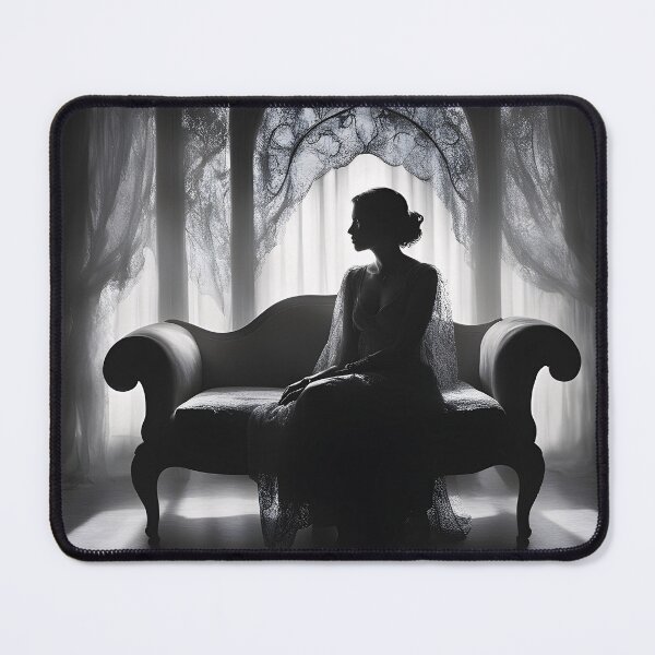 Item preview, Black and white photo of a princess in the castle designed and sold by Working-Woman.