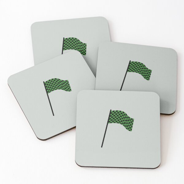 Item preview, Checkered flag black and green designed and sold by wonderxwander.