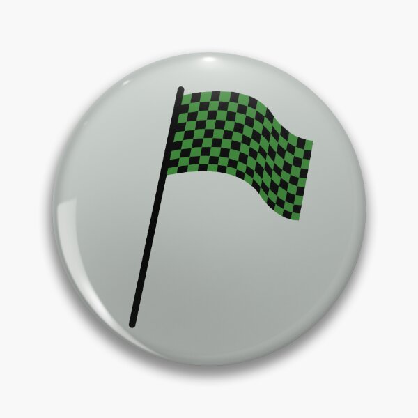 Item preview, Checkered flag black and green designed and sold by wonderxwander.