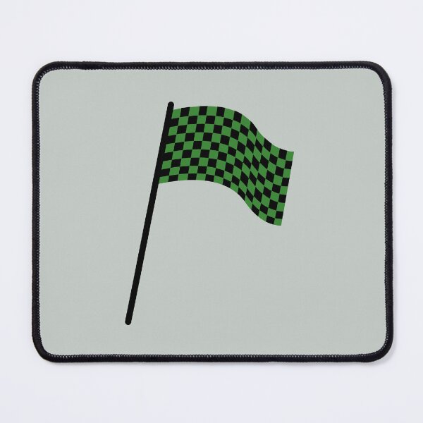 Item preview, Checkered flag black and green designed and sold by wonderxwander.