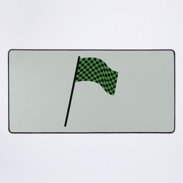 Item preview, Checkered flag black and green designed and sold by wonderxwander.