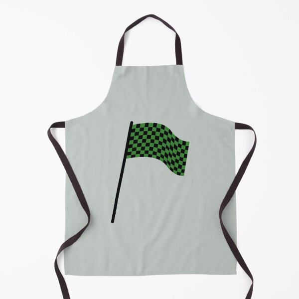 Item preview, Checkered flag black and green designed and sold by wonderxwander.