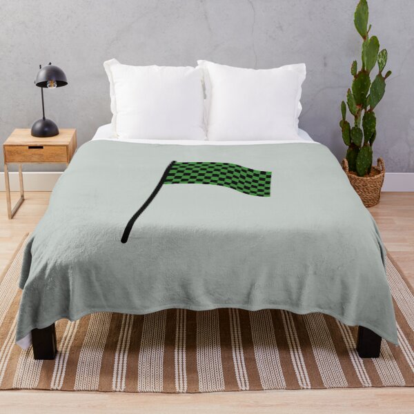 Item preview, Checkered flag black and green designed and sold by wonderxwander.